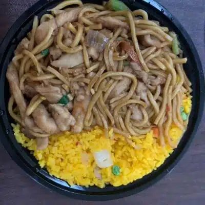 Noodle and rice entree from Tsing Tao
