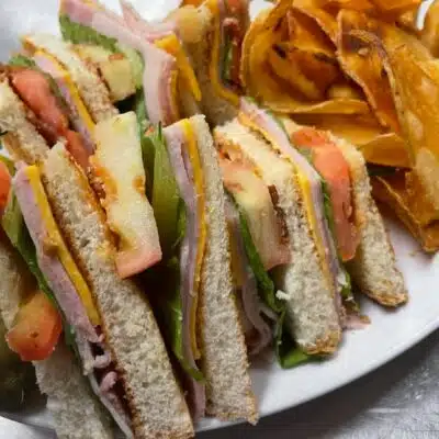 Club sandwich at Madison Garden Bar & Grill