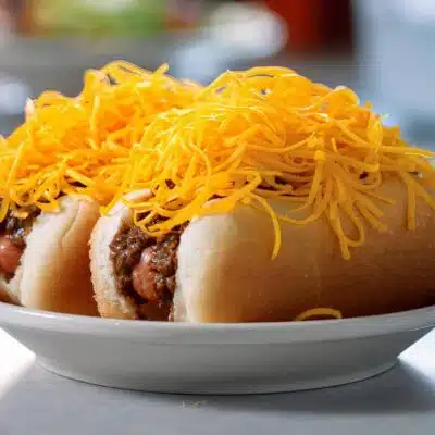 Chili cheese dogs from Skyline Chili