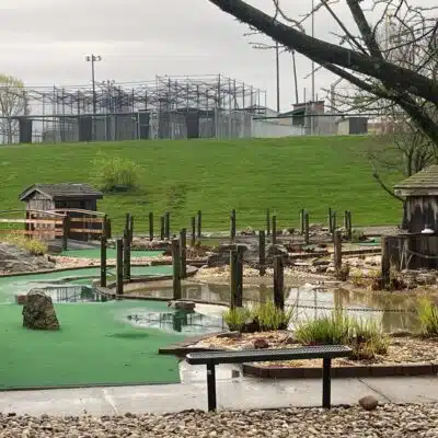 Miniature golf course at Adventure Falls in Lake Reba Recreational Complex