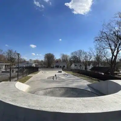 Focus on skateboarding portion of Armory Park
