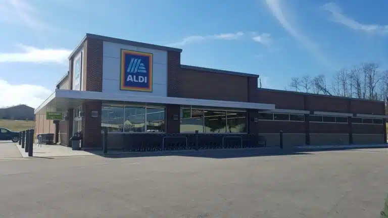 Exterior of Aldi
