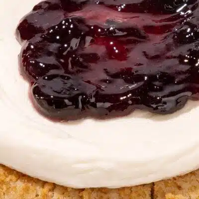 Crumbl cookie with jelly topping