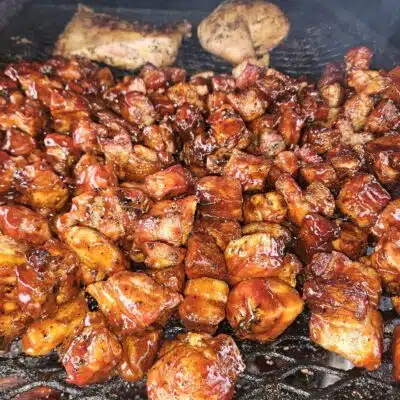 Barbecue on smoker of Straight from Texas BBQ