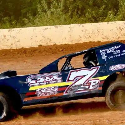 Car on track at Richmond Raceway