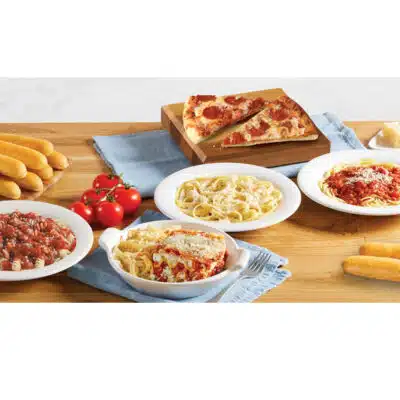 Variety of entrees from Fazoli's
