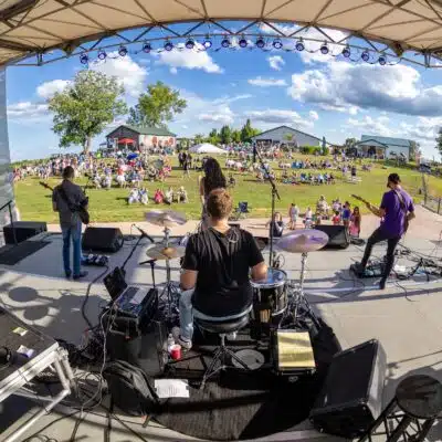 Behind the Performers at The Vine at Chenault Vineyards
