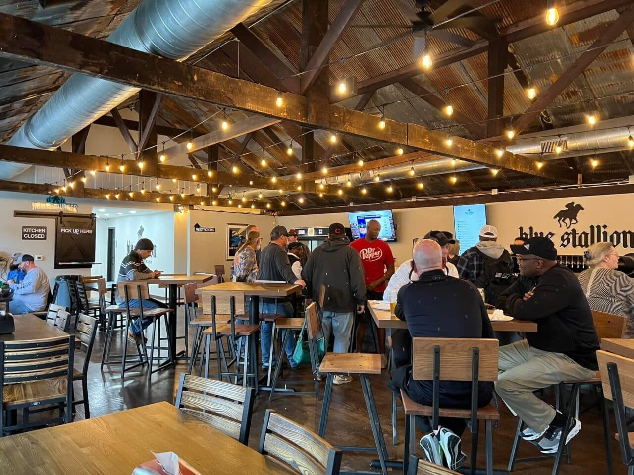 Inside Blue Stallion Taproom