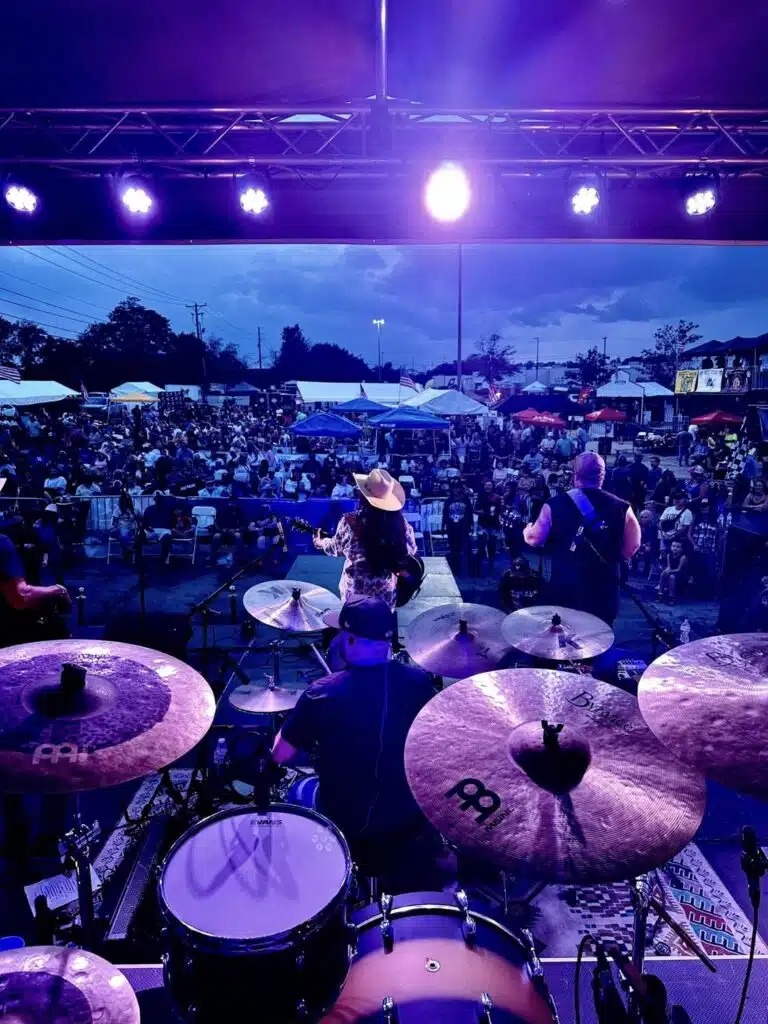 Bourbon Jam Evening Performance photo of crowd from stage