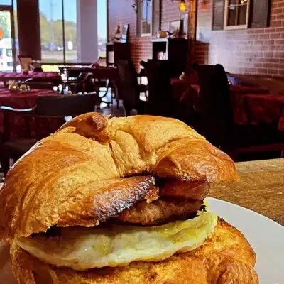 Golden Leaves Breakfast Croissant