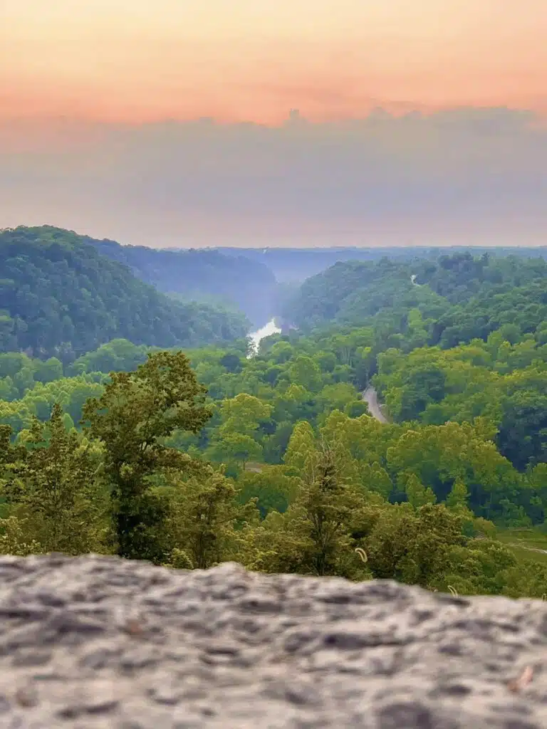Clays Ferry Overlook during Sunrise