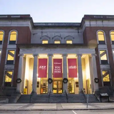 Exterior of the Crabbe Library on EKU's campus