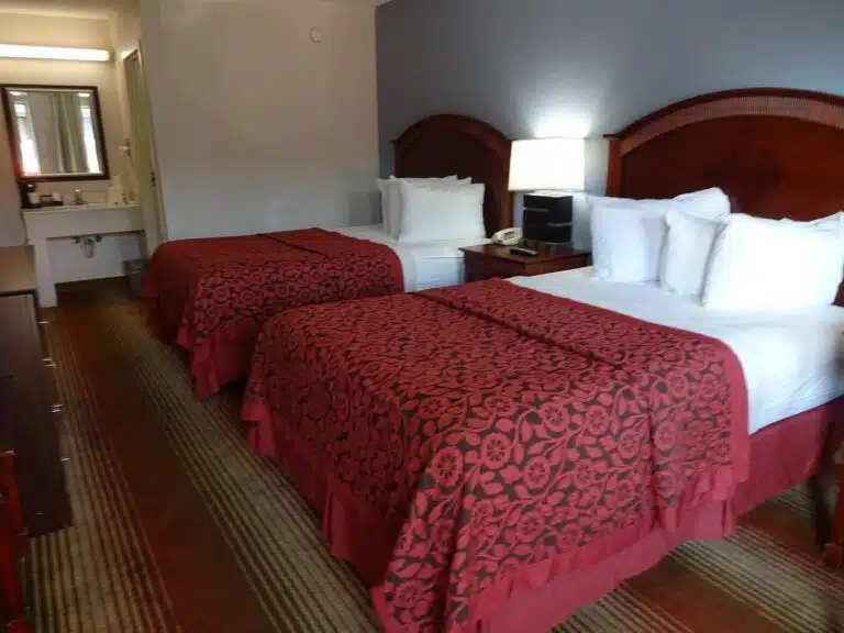 Double beds inside Days Inn
