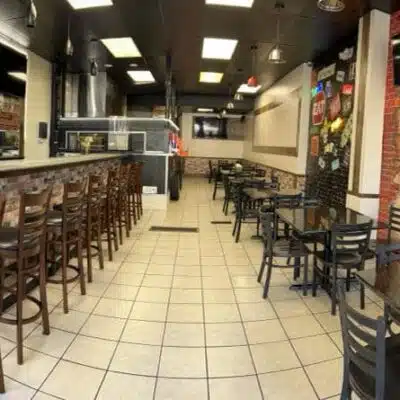Interior seating of La Cocinita