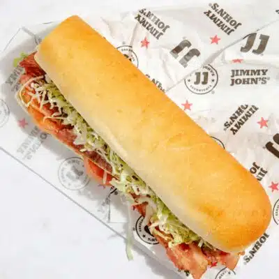 Sandwich on Jimmy John's paper