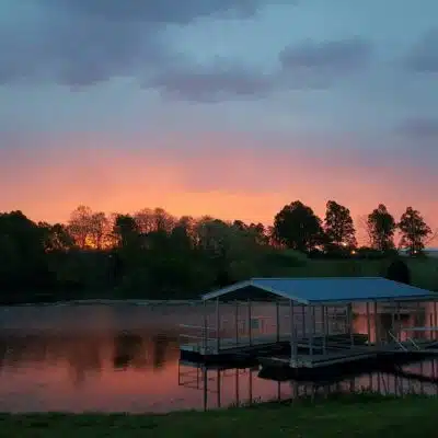 Sunset at Lake Buck Lodge