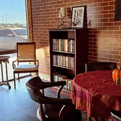 Golden Leaves Bookshelf