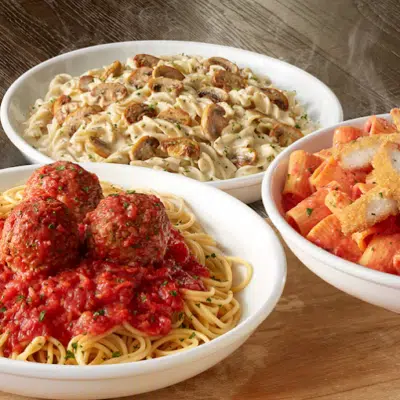 Spaghetti and meatballs at Olive Garden