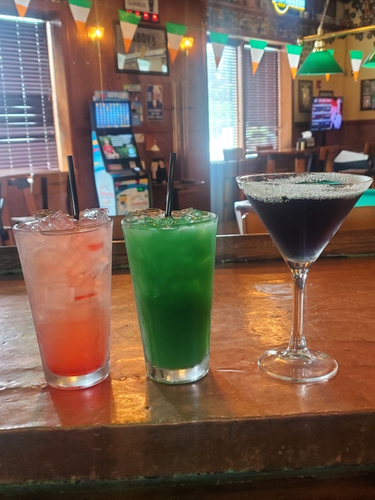 The Paddy Wagon Irish Pub drink lineup for St. Patrick's Day