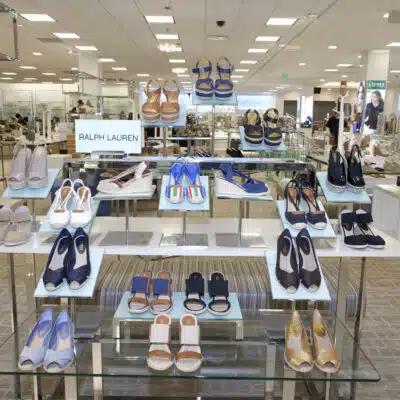 Ralph Lauren shoes inside women's department of Belk