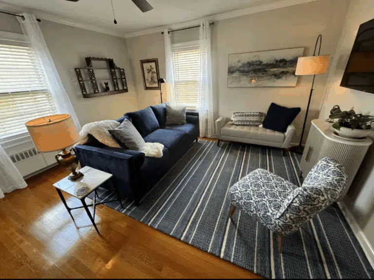 Westfield Blue (airbnb) living room