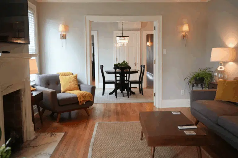 Luxury on Main - East (airbnb) living room and dining room