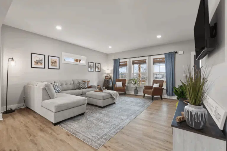 Newly Built Town & Country (airbnb) living room