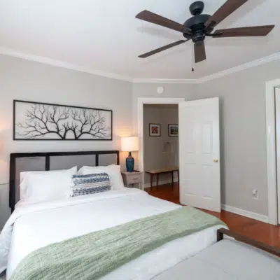 Bedroom inside Westfield Blue (Airbnb)