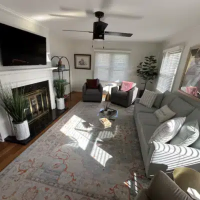Living room inside Westwood (Airbnb)