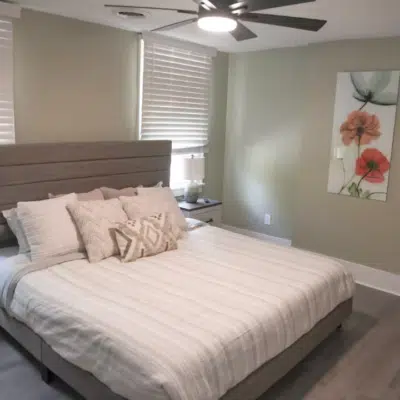 Bedroom inside The Nelson House (Airbnb)