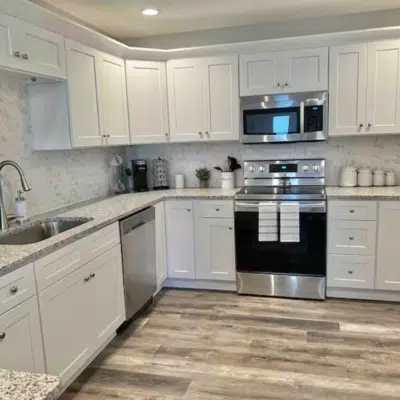 Kitchen inside Modern Townhouse (Airbnb)