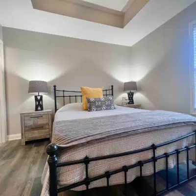 Bedroom inside Modern Townhouse (Airbnb)