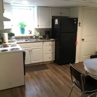 Kitchen of the Spacious Downstairs Apartment (Airbnb)