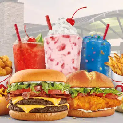 Sonic entrees and milkshakes