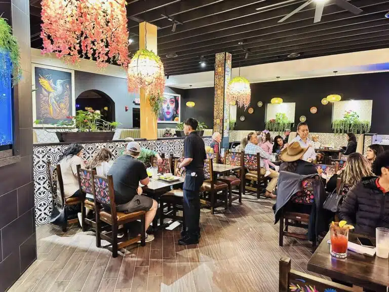 La Parrilla Mexican Grill Interior with Servers