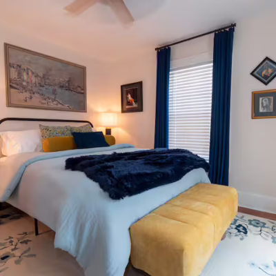 Bedroom of short-term rental
